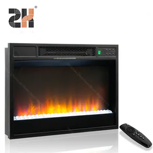 Factory direct sales of 23 IN crystal carbon bed insert heating electronic fireplace with 3D flame effect