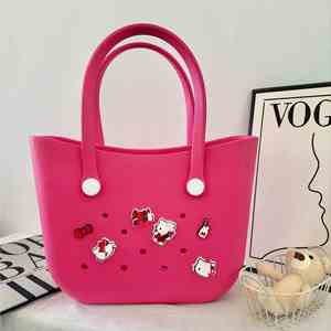 DIY <b>Accessories</b> EVA Tote Bags Waterproof Handbags Outdoor Travel <b>Beach</b> Bag for Girls - Product Image 4