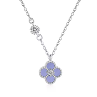 Collier porte-bonheur en argent sterling 925, nacre blanche, plaqué or, chaîne à maillons, cadeau pour femme, collier avec pendentif porte-bonheur
