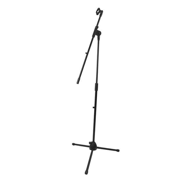 Precise Adjustable Boom Microphone Stand with 180° Rotating Clip for Live Streamers