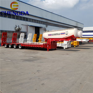 Semi-remorque à plateau surbaissé hydraulique de 80 tonnes, taille et capacité personnalisées, prix bas, usine Chengda - Product Image 6