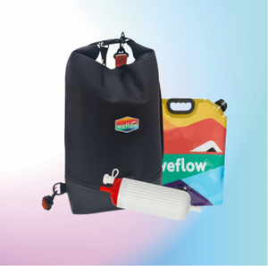 Système de purification d'eau par gravité à haut débit 8L avec filtre pliable pour le camping, la randonnée, le glamping et le autocamping, facile à ranger - Product Image 1