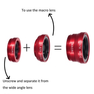 Lentille fish eye de téléphone portable <span class=keywords><strong>loupe</strong></span> d'objectif de téléphone portable à <span class=keywords><strong>effet</strong></span> spécial trois en un objectif selfie macro grand angle - Product Image 4