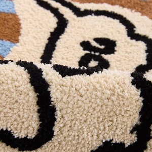 Tapis tissé <span class=keywords><strong>à</strong></span> la machine personnalisable en matériau floqué absorbant antidérapant moelleux mignon motif extraterrestre style américain abstrait pour - Product Image 4