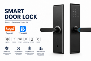 SINON ลายนิ้วมือสมาร์ทล็อคประตู Tuya WiFi TTLock บลูทูธคีย์เลสเข้าประตูล็อคอิเล็กทรอนิกส์สำหรับวิลล่าอพาร์ทเมนท์ซาอุดีอาระเบีย - Product Image 2