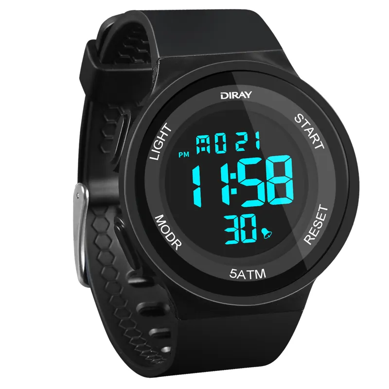 DIRAY Best Silicone 348GH Digital Display Men Watch Hot Sale Trendy Sport digital wrist watch