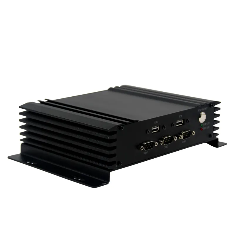Endüstriyel PC sunucu çift Lan in-tel ile GPIO 6COM HD VGA USB zengin bağlantı noktaları Mini endüstriyel PC fiyat