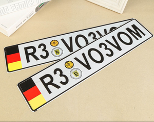 <span class=keywords><strong>Adesivi</strong></span> Personalizzabili in Lega di Alluminio per Targa <span class=keywords><strong>Auto</strong></span>, Eleganti e Durevoli, per AC Schnitzer X6 E71 SUV, Decorazione Universale per Veicoli - Product Image 3