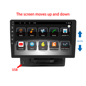 Autoradio portable universel <span class=keywords><strong>Android</strong></span> 2.5D de <span class=keywords><strong>10</strong></span> pouces avec navigation GPS, lecteur vidéo, écran tactile, Mirror Link et support pour tableau de bord - Product Image 2