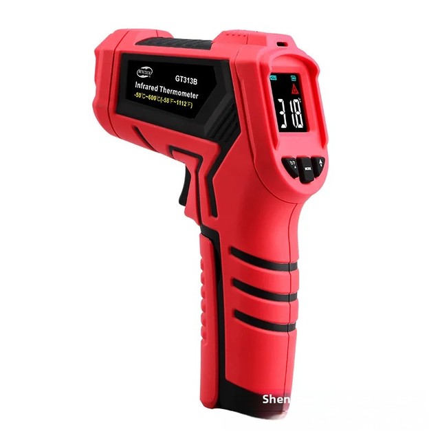 GT313B Industrial Infrared Thermometer with 16.7m Color Palette 0.1C Accuracy for Air Conditioner Baking Use Handheld Design