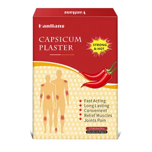 Manufacture Wholesale High Effective Capsicum Plaster OEM Service Natural Plaster Pain Relief Capsicum Plaster