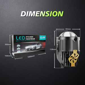 Nueva lente de proyector tricolor de lámpara antiniebla de 3 pulgadas 12V 140W lente de proyector LED alto brillo - Product Image 6