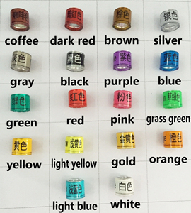 Groothandel 2024 Nieuwe FCI Duivenraces Producten Japan Fabrieksprijs 8mm Renring voor Duiven in Kleurrijke Duivenringen met Vlag - Product Image 6