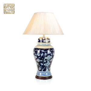 <span class=keywords><strong>Lámpara</strong></span> de mesa de cerámica para hotel, iluminación china de escritorio, venta al por mayor - Product Image 6