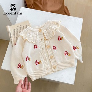 Ecoenfam – <span class=keywords><strong>Cardigan</strong></span> tricoté pour garçon de 0 à 3 ans, pull brodé à manches longues pour nouveau-né, vêtements en coton pour bébés filles - Product Image 5