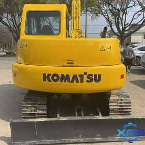 Mini-excavatrice Komatsu PC60 de 6 tonnes d'occasion, machine de construction sur chenilles hydraulique, pelle de terrassement, pompe PLC, roulement, boîte de vitesses, moteur - Product Image 4