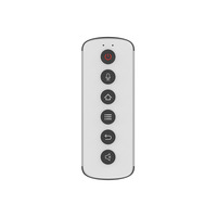 Nueva llegada de aleación de aluminio de 6 botones RF Control remoto 2,4G/433 MHz Código fijo para audio