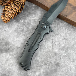 Noir Petit Acier Inoxydable Camping En Plein Air Pliable Pliant Poche Survie Couteau De Chasse - Product Image 2