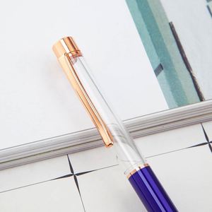 Nouveau design 2024 – Stylo à huile 3D DIY avec coque scintillante et fleurs séchées, tube vide en métal pour herbarium, écriture 1,0 mm de large - Product Image 2