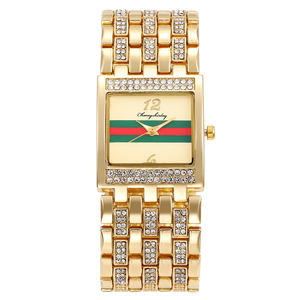 Envío Directo al por Mayor, Relojes de Cuarzo de Moda Baratos, Relojes de Lujo con Diamantes de <span class=keywords><strong>Ginebra</strong></span> para Mujer - Product Image 1