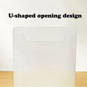 Juego de Recipientes Transparentes Rectangulares para Almacenamiento de Alimentos, Modernos y Ecológicos, de Acrílico, para Refrigerador, Capacidad de 1-3L - Product Image 4
