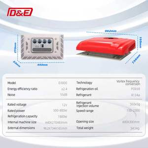 Nuevo Aire Acondicionado de Techo Rojo/Blanco ABS+PC de 24V AC para Camiones, Autocaravanas y Casas Rodantes con 12 Meses de Garantía - Product Image 4