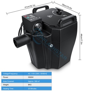 Máquina de niebla de <span class=keywords><strong>hielo</strong></span> <span class=keywords><strong>seco</strong></span> de 3500W, efectos de baile de DJ, <span class=keywords><strong>humo</strong></span> pesado para fiesta de escenario de boda - Product Image 2