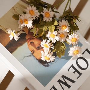 Camomilla margherita fiore artificiale crisantemo olandese soggiorno decorazione della tavola Bouquet ornamenti floreali foto - Product Image 6