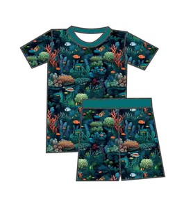 Conjunto de Dos Piezas de Manga Corta con Estampado Floral para Niñas Pequeñas, Marca Qingli OEM, Sin Aranceles, Gran Venta, para Verano - Product Image 5