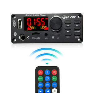 Kit de MP3 con <span class=keywords><strong>Bluetooth</strong></span>, placa decodificadora, micrófono de Karaoke, Radio FM, USB, TF, MP3, reproductor de música para coche - Product Image 3
