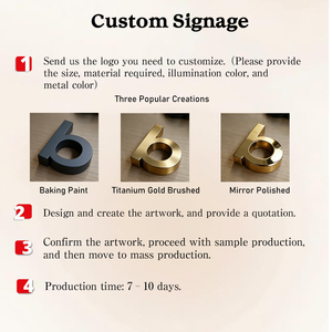 Letras de Canal con Retroiluminación LED Personalizadas, Letrero 3D de <span class=keywords><strong>Acero</strong></span> Inoxidable para Logotipo de Negocio o Tienda - Product Image 5