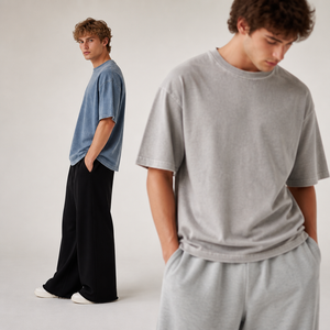 Pantalon de survêtement ample pour homme, coupe large, avec cordon de serrage, décontracté, OEM ODM personnalisé - Product Image 2