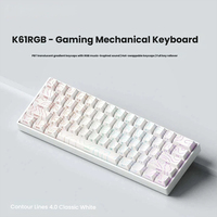 Clavier de jeu mécanique K81 personnalisable à trois modes, 2,4 GHz, rétroéclairage RVB, USB Type-C, 87 touches, échange à chaud, plug & play