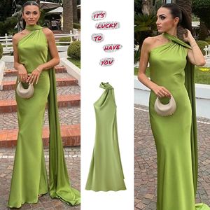 Hot-Selling Trade European American Women's Fashion Elegant Mature Backless Ribbon <strong>Halter</strong> <strong>Satin</strong> Knee-Length Plus Lady - Product Image 2