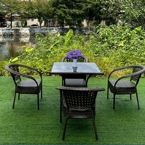 Table basse d'extérieur spacieuse et très appréciée, table basse en <span class=keywords><strong>verre</strong></span> pour <span class=keywords><strong>jardin</strong></span> <span class=keywords><strong>de</strong></span> luxe et patio d'hôtel - Product Image 2