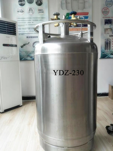 Conteneur à azote liquide WOBO à col large sous vide, en acier inoxydable SUS304, YDZ-200, 165L, auto-pressurisant, stockage d'azote liquide - Product Image 6