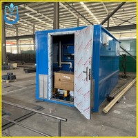 Usine de traitement des eaux usées intégrée en conteneur portable avec modèles MBR, bases de support pour navires de service offshore, bioréacteur