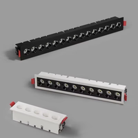 Plafonnier LED encastré en aluminium pour bureau, éclairage moderne pour grille de ventilation, spots encastrés linéaires