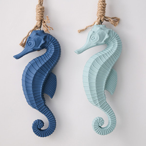 Décoration murale en forme de hippocampe, style méditerranéen, décoration en bois pour la maison, salon, chambre, entrée, art mural - Product Image 3