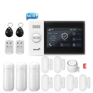 Cuộc sống thông minh hệ thống báo động cho nhà Wifi GSM an ninh máy chủ cửa cảm biến chuyển động ABS Chất liệu tuya ứng dụng thông minh kiểm soát Alexa - Product Image 1