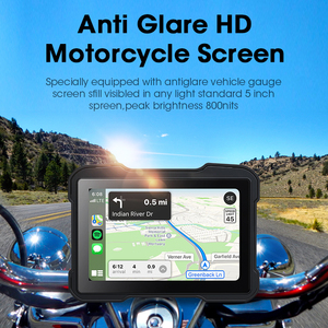 Xách tay Motobike Màn hình hiển thị IP67 xe máy không thấm nước GPS navigation Carplay Android Auto DVR Ổ Đĩa Ghi Moto màn hình - Product Image 3