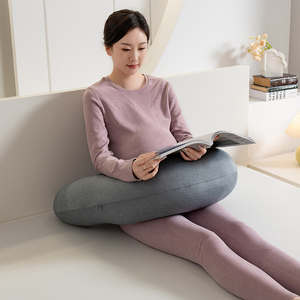 Cuscino <span class=keywords><strong>Allattamento</strong></span> a U Moonlight Crescent Grey Rinfrescante Certificato OEKO-TEX 100% Poliestere con Fodera Rimovibile - Product Image 2