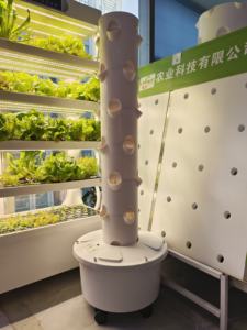 Kit de Torre Hidropónica Aeropónica Vertical de 6 Capas y 24 Agujeros, 9 Capas y 40 Plantas, con Bomba y Tanque de Agua para Jardín Interior Familiar - Product Image 3