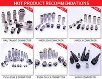 Connecteur industriel Linconn série M12 3 4 5 6 8 12E mâle femelle prise prise étanche IP67 5P/12P/16P broches en alliage droites