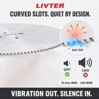 LIVTER 255*2.4*25.4*130T Lame de scie circulaire TCT pour la coupe de l'acier inoxydable et du plastique, disque de scie à métaux 255mm 130T