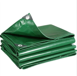 <span class=keywords><strong>Bâche</strong></span> en PVC <span class=keywords><strong>vert</strong></span> robuste et imperméable, couverture de protection durable contre les intempéries pour <span class=keywords><strong>remorque</strong></span> à plateau, jardin et événements - Product Image 2