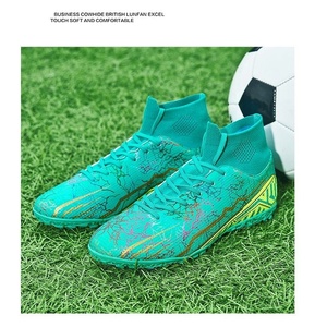 Zapatos de Fútbol para Adultos con Estampado Digital, Tacos Antideslizantes para Césped Artificial, de Caña Alta, Ligeros, con Amortiguación, para Verano/Invierno - Product Image 5