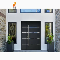 Porte d'entrée en fer de conception moderne, porte de sécurité de luxe pour l'extérieur de la maison, porte en métal, porte de sécurité en acier, prix d'usine