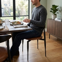 Chaises de salle à manger rétro uniques en cuir PU, chaises de cuisine intérieures, chaises de salle à manger pour la maison, chaises de restaurant haut de gamme avec pieds en métal