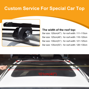 Barres transversales de toit universelles verrouillables et réglables en acier JINHUIJU 4x4 avec fixation sur attelage - Product Image 3